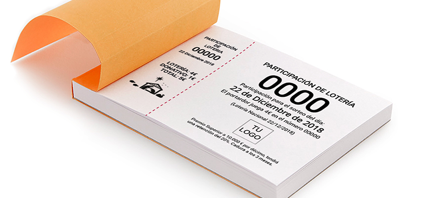 Talonarios de entradas personalizados con numeración y diseño propio
