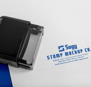 Sello automático personalizado con logotipo de empresa
