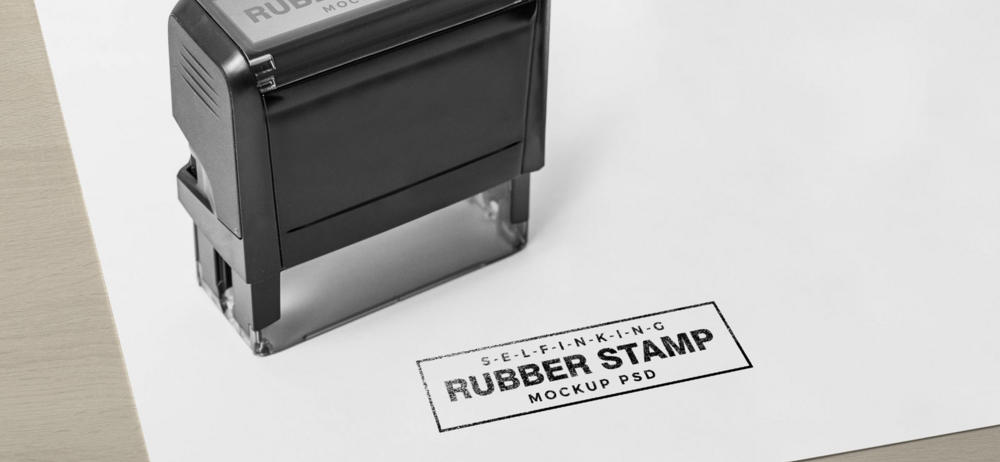 Sello automático personalizado con logotipo de empresa