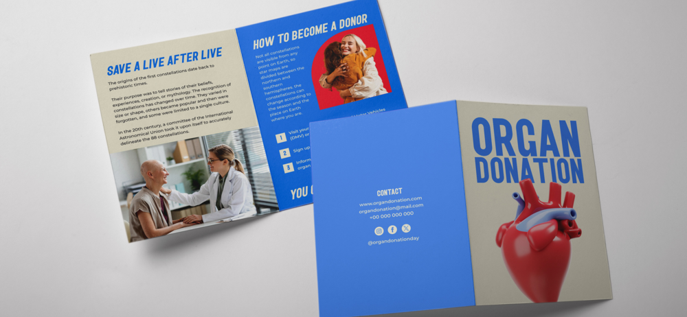 Dípticos publicitarios personalizados con diseño profesional